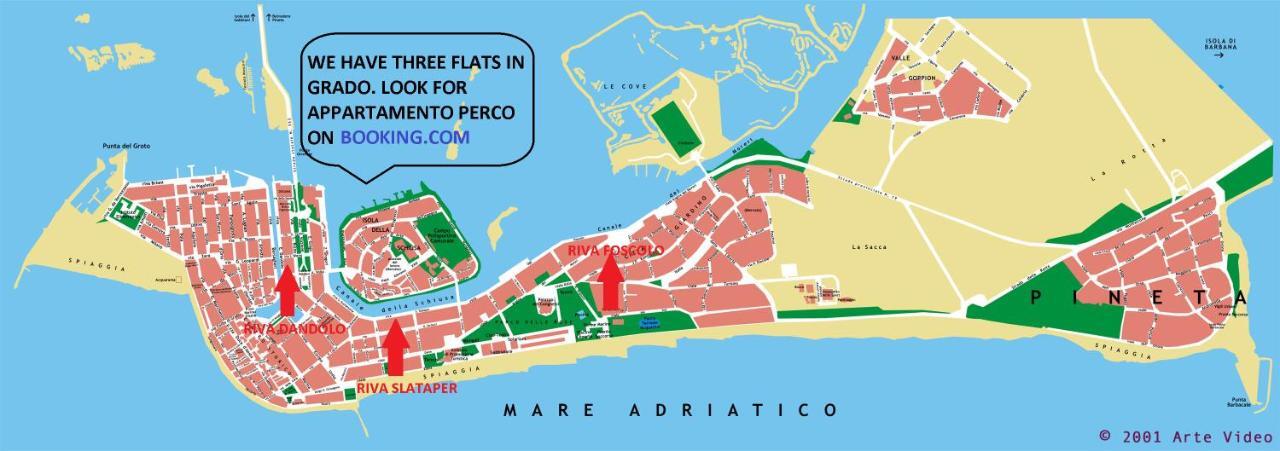 Appartamento Perco Riva Dandolo Градо Экстерьер фото